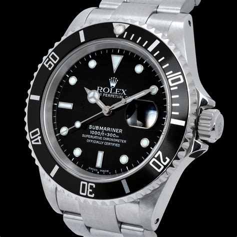 rolex submariner data 16610 t sel oyster quadrante nero|rolex submariner 16610 specs.